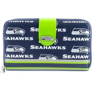 Loungefly NFL Seattle Seahawks Logo Zip Wallet